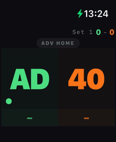 One-tap scoring